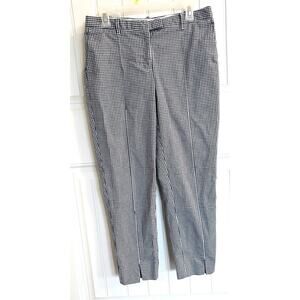 Brooks Brothers Women’s Pants Sz6 Blue White Gingham Straight Leg Ankle Preppy